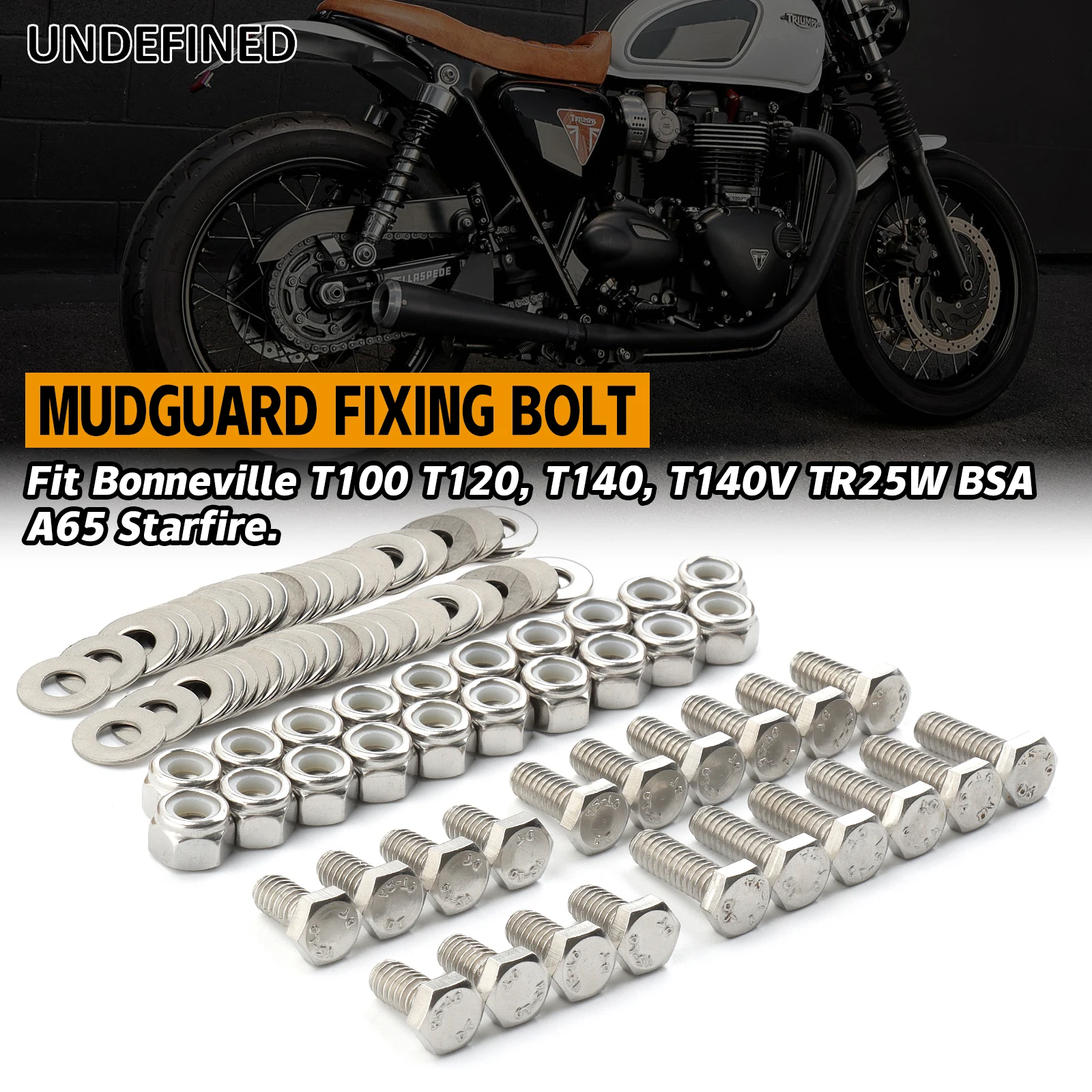 Kit Bulloni Vite Parafango Carenatura Moto Per Bonneville T100 T120 T140 T140V Tr25W Bsa A65 Starfire Accessori