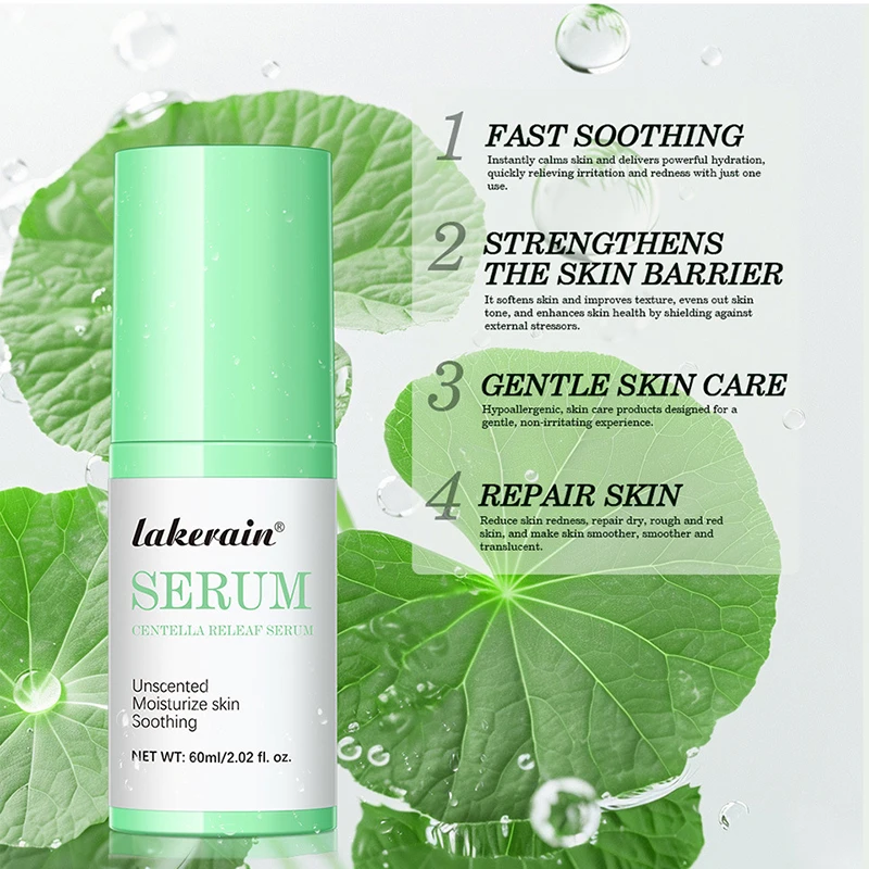 Centella Toner 60ml Moisturizing Keratin Care Quickly soothes Unscented Gentle Essence Toner Hydrating korean Facial skinCare 3