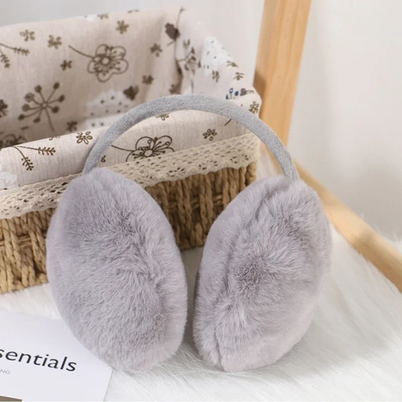 Winter Warm Earmuffs Soft Plush Ear Warmer for Women Men Fashion Solid Color Earflap Outdoor Cold Protection Ear-Muffs Ear Cover ear muffs