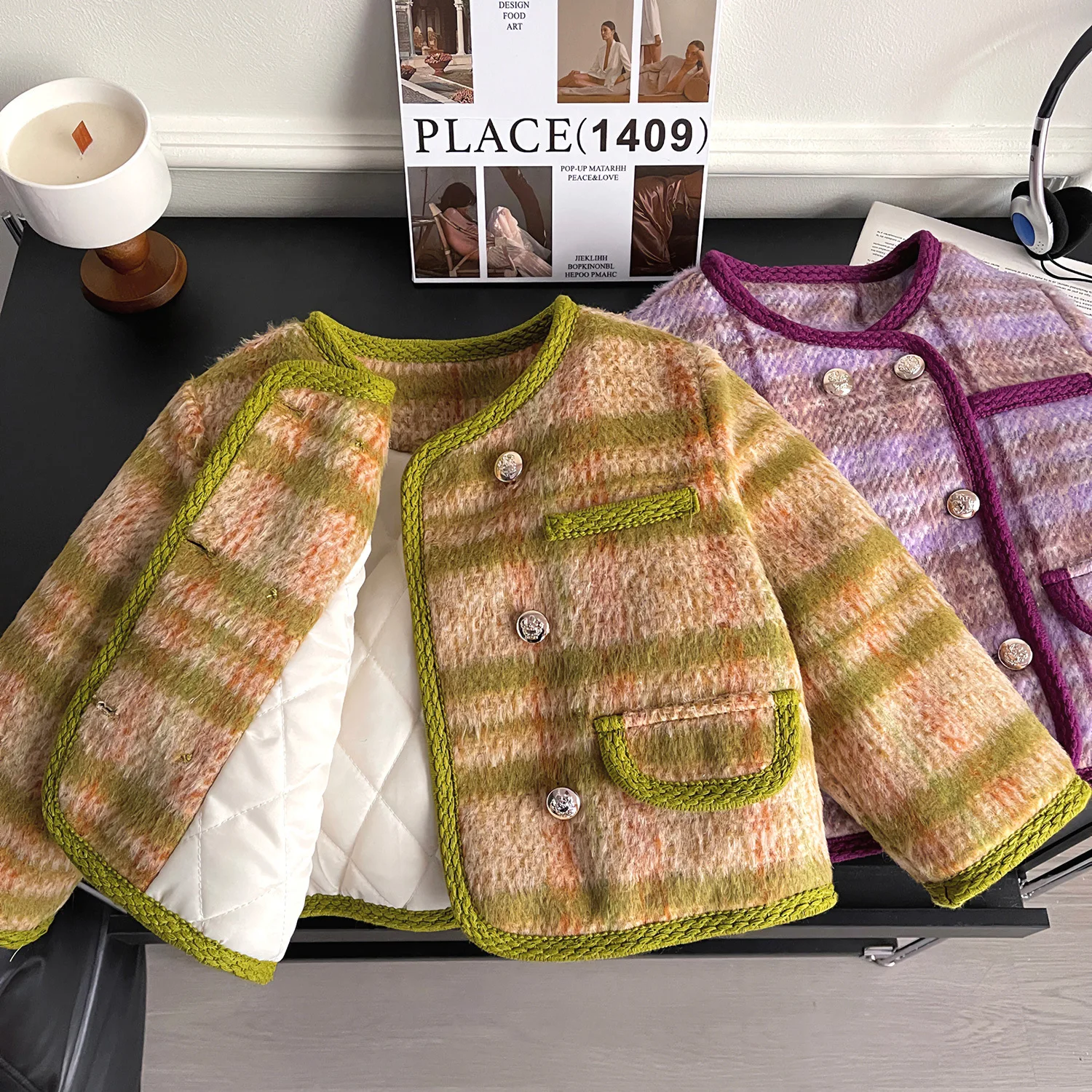 

Girls Warm Coats Winter 2024 Children Thick Cotton Jackets For Baby Fashion Outerwear Kids Down Clothes Tops Outdoors Coat 6 7Y