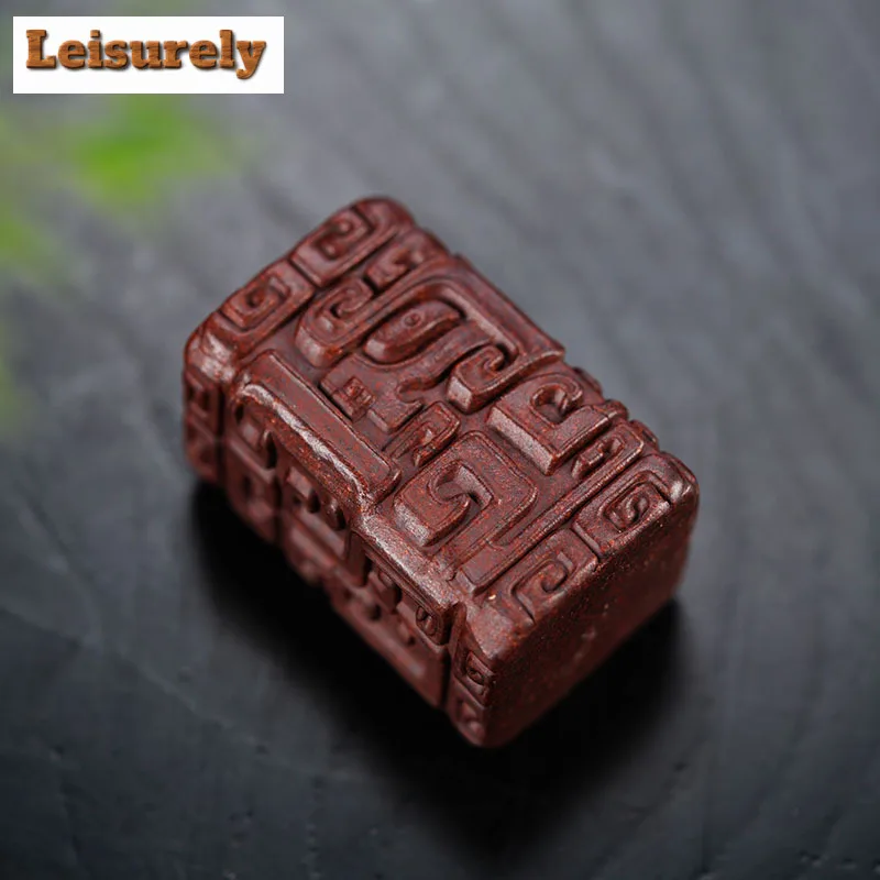 Handamde Embossed Totem Purple Clay Teapot Cover Holder Elegant Cover Frame Zisha Pot Lid Shelf for Tea Accessories Ornaments