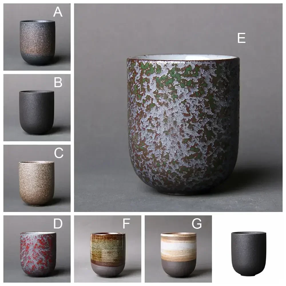 Creative Retro Style Ceramic Coffee Cup Porcelain Personal Single Pottery Tea Cups Japanese Drinkware Wine Mug Water Mugs 130ml