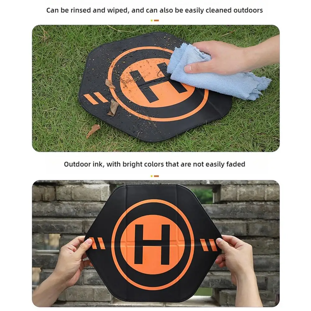 35cm Double Sided Folding Hexagonal Aircraft Apron for dji Series Drone High Quality Leather Apron Drone Accessories H1p6