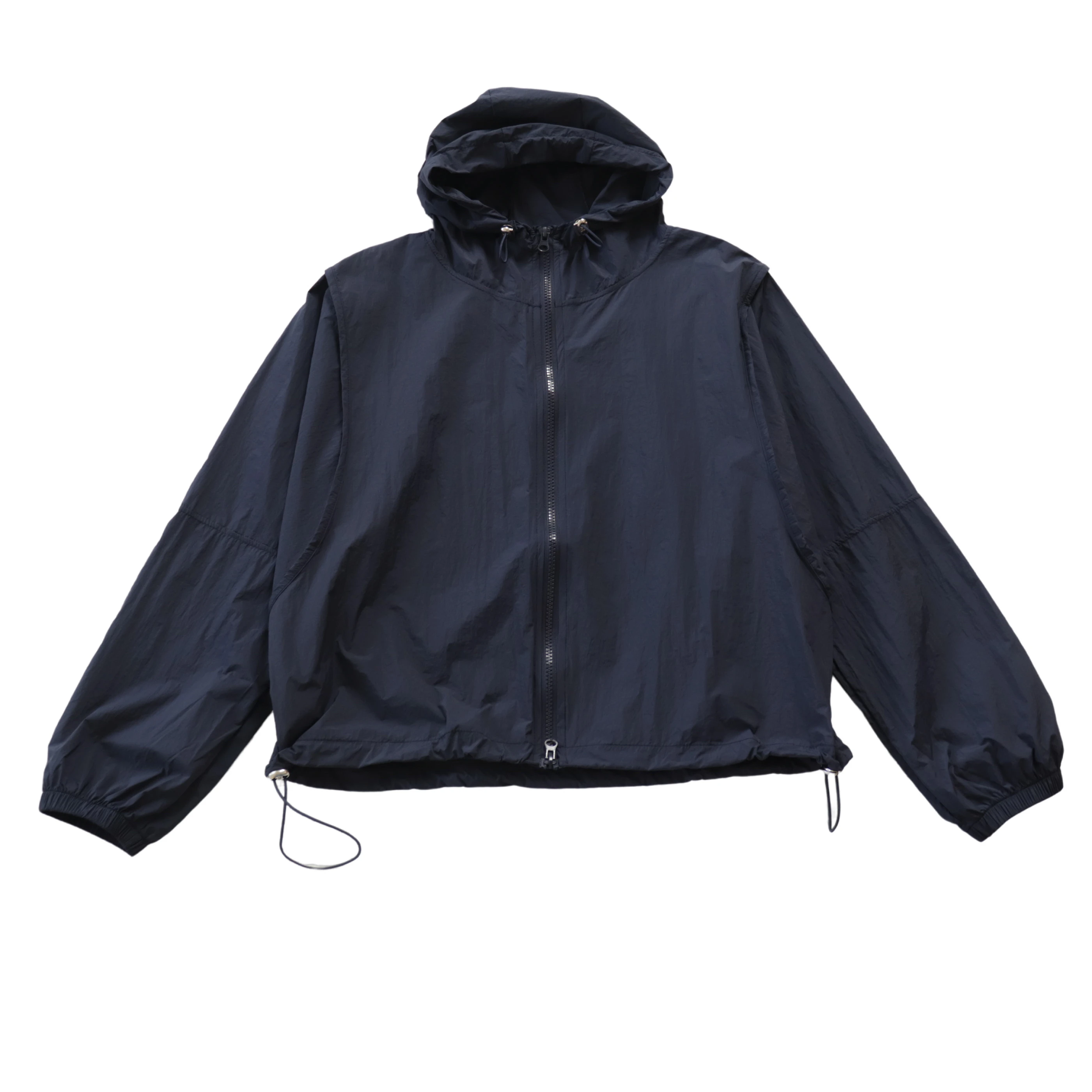캠핑카화물 바람 Drawstring 후드 느슨한 작은 여름 태양 보호 경량 짧은 재킷 겉옷 여성 F 6205