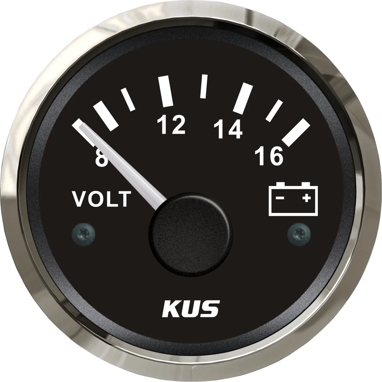 Kus Marine Voltmeter Gauge Waterproof Boat Car Truck Rv Battery Volt