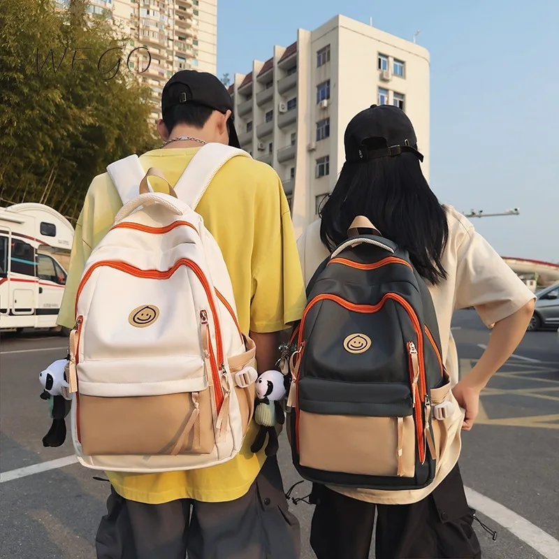 

Вместительные рюкзаки из ткани «Оксфорд», школьные ранцы для мужчин и женщин, легкие лагерные рюкзаки с широкими лямками на плечо