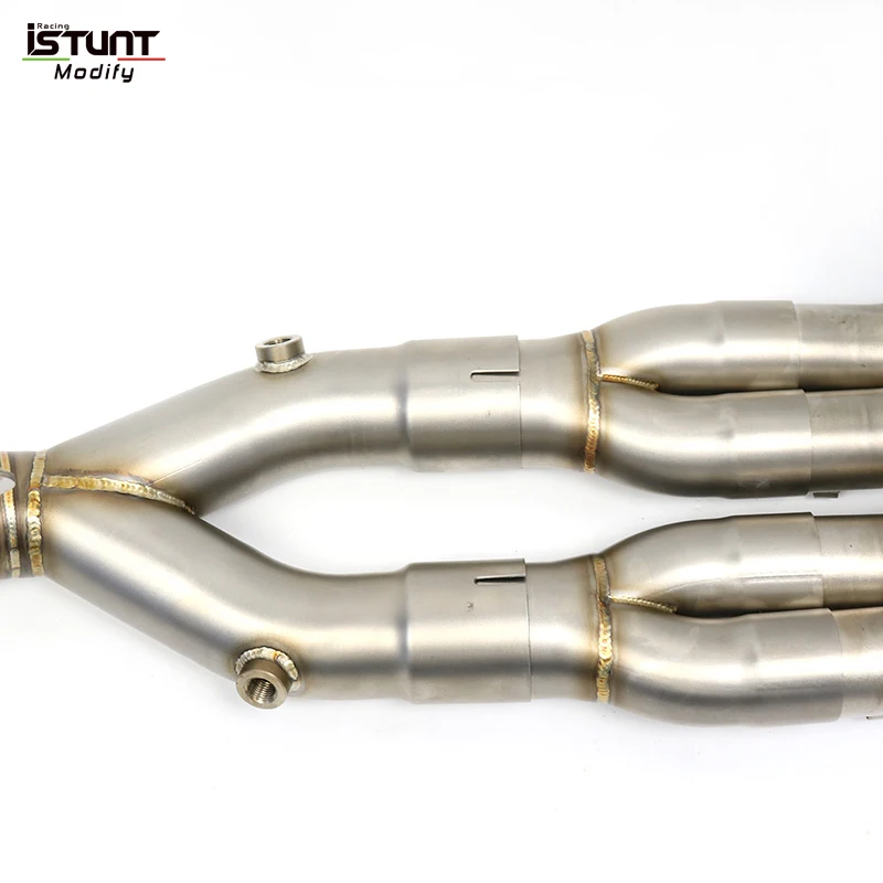 For YAMAHA YZF-R1 MT10 2015-2020 Motocross Muffler Motorcycle Exhaust Full System Espace Moto Middle Front Pipe Modified - Image 5