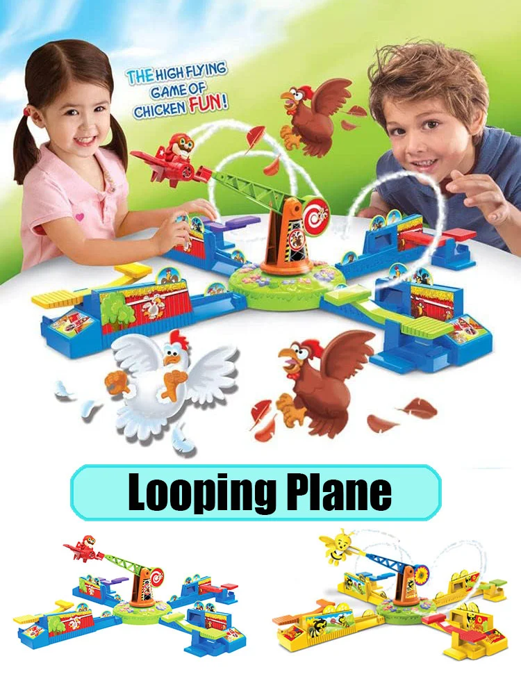 Board Game Accessories Korean Tossing Game Magnetic Board Game Couples Game Roulette Christmas Gifts Looping Louie Spinning Plane Chicken Stealing Game Parent Child Interaction Battle Puzzle Board Game Party Toys