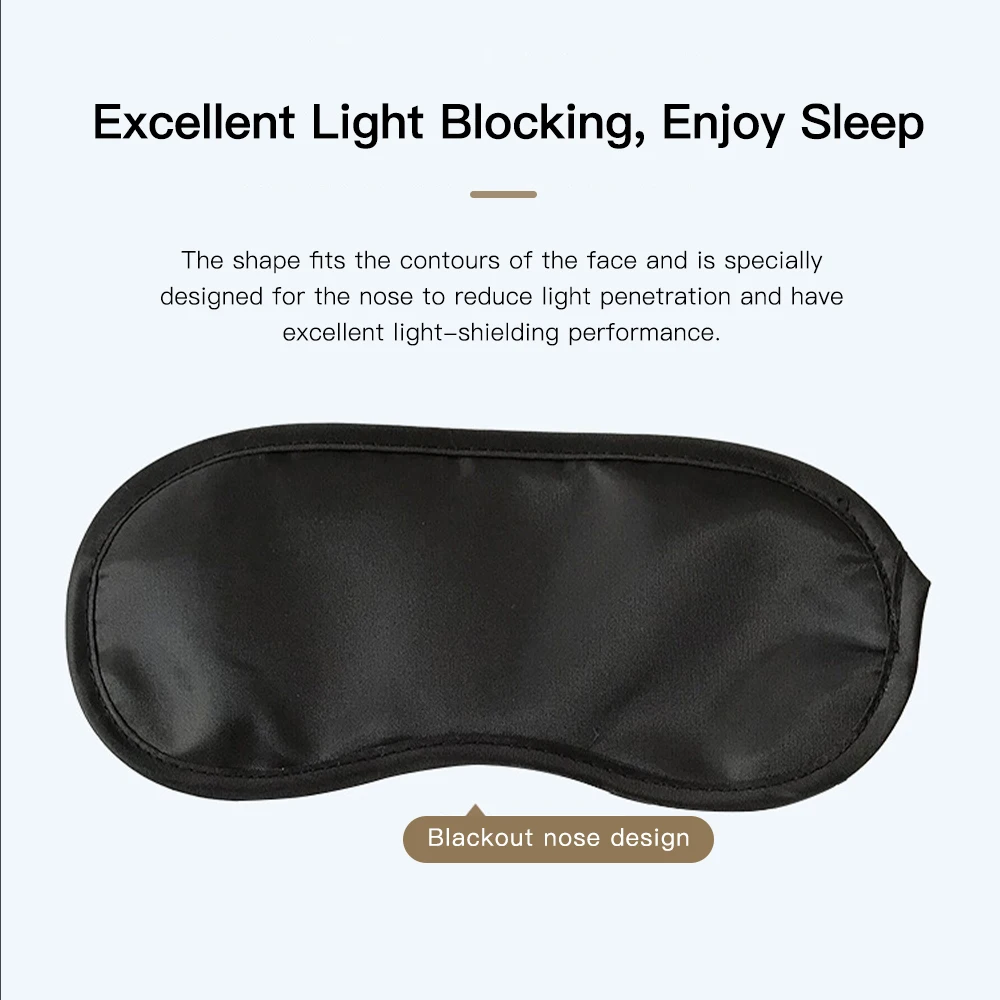 Sleeping Eye Mask Portable Travel Rest Sleeping Aid Blindfold Blockout Light Eye Patch