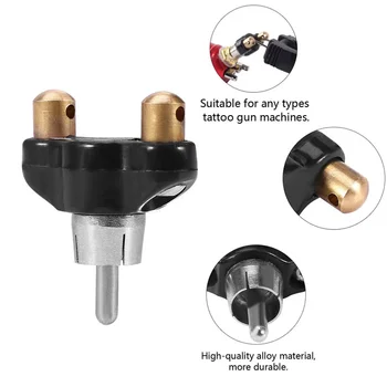 Alimentatore per macchina per pistola per tatuaggi in lega professionale Testa di conversione RCA Cavo per clip per tatuaggio Convertitore per cavo Accessori per tatuaggi