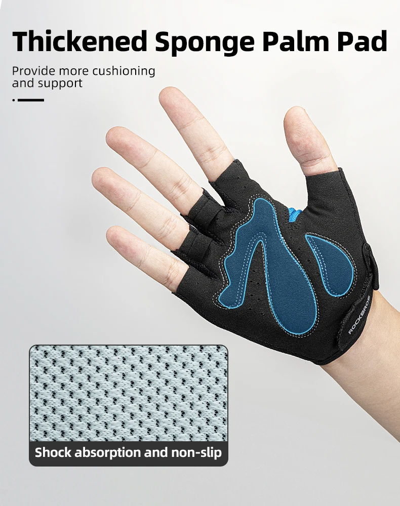 Cycling gloves Men Women Half Finger Sport Gloves Breathable Summer MTB Mountain