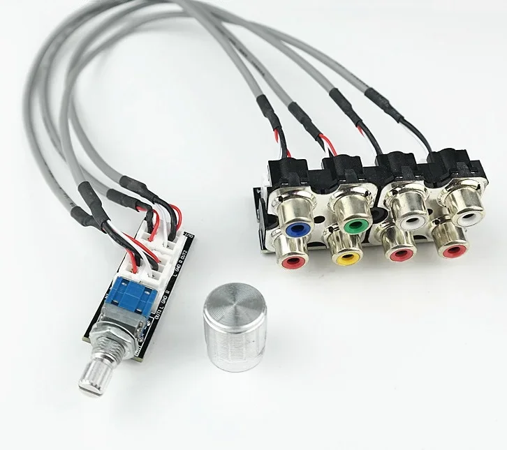 Preamplifier 3-Way Stereo Audio Source Switching Board Audio Signal Switcher 8-Hole Lotus Socket NEW audio switching module
