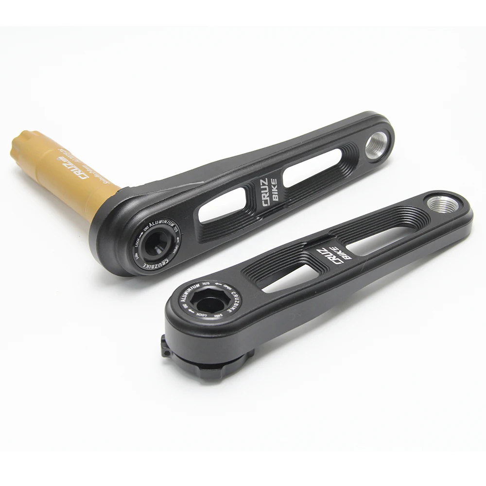 CRUZBIKE クランクセット ショートクランク 150mm ブラック CRUZbike 子供用折りたたみ自転車クランクセット子供用自転車中空技術