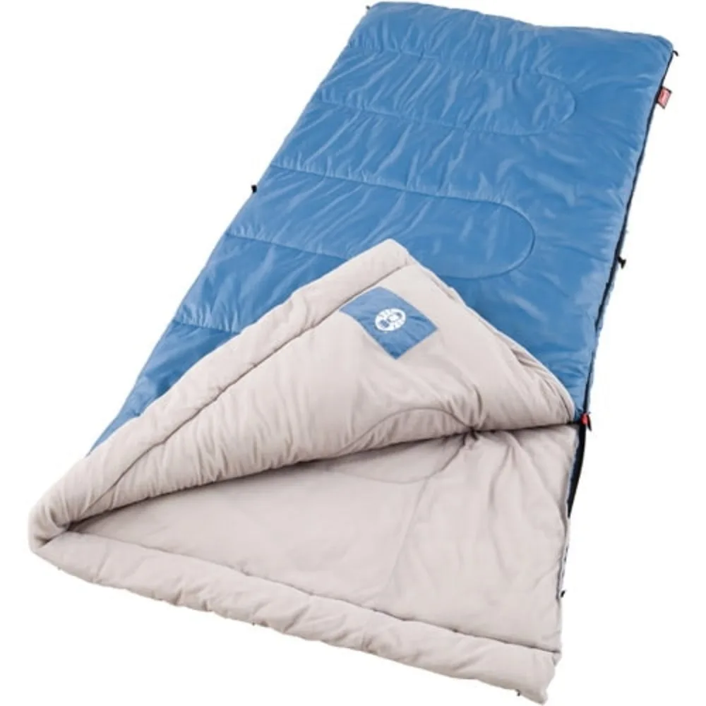 

40-Degree Cool Weather Rectangular Adult Sleeping Bag Camping Supplies Nature Hike Camp Gears Hiking Sports Entertainment