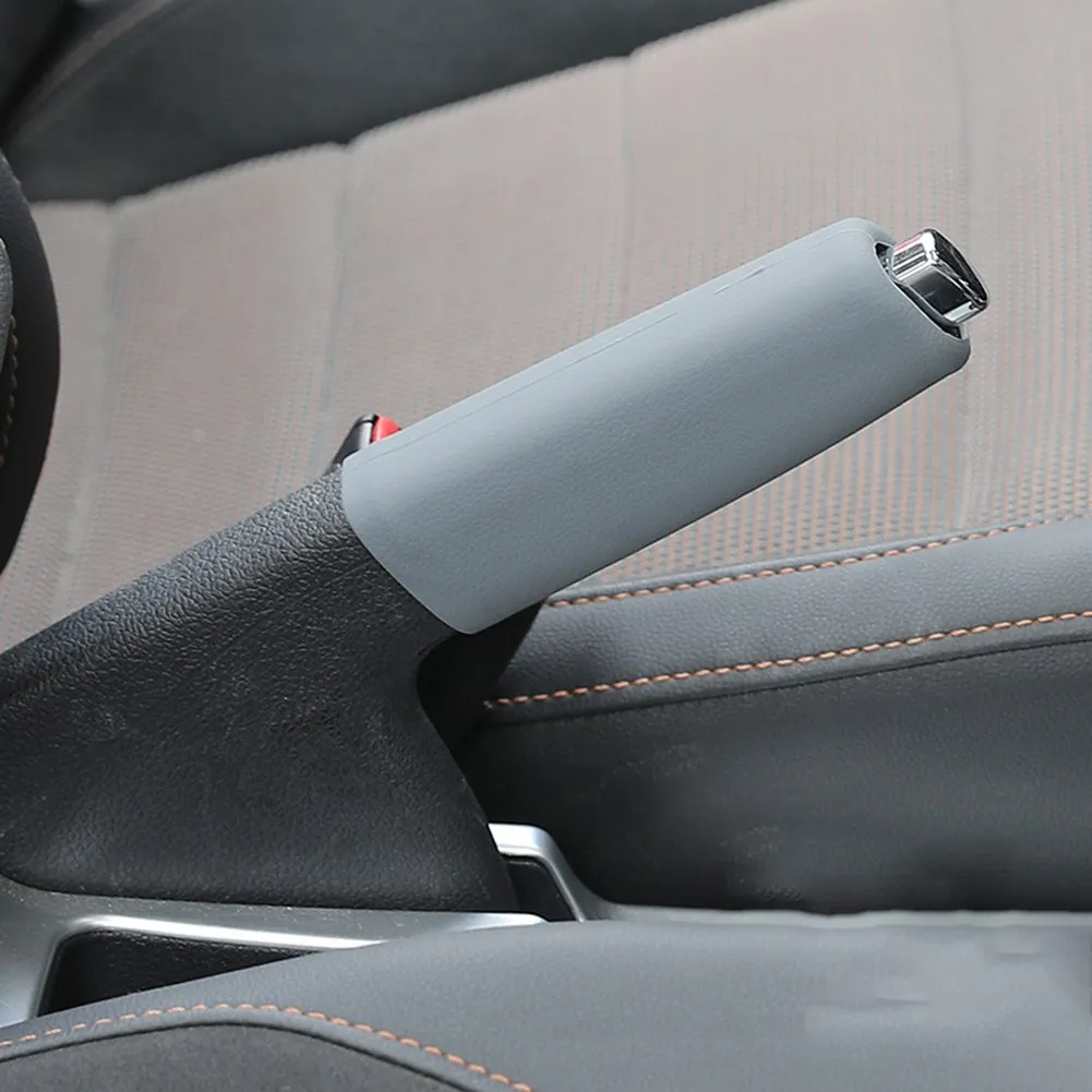 Hand Brake Set Universal Car Handbrake Sleeve Gel Cover Anti-Skid Auto Parking Brake Silicone Wear-Resistant Handbrake Cover