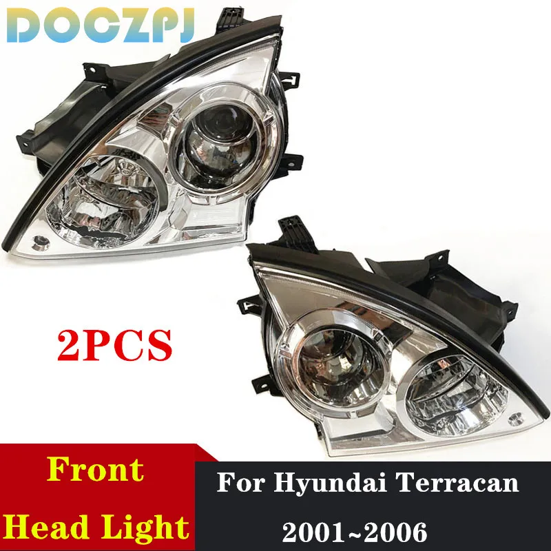 

2PCS Left Right Car Front Bumper Driving Light Head Lamp For Hyundai Terracan 2001 2002 2003 2004 2005 2006