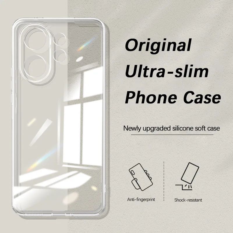 Flexible Durable Transparent Phone Case - Slim Clear TPU Soft Cover