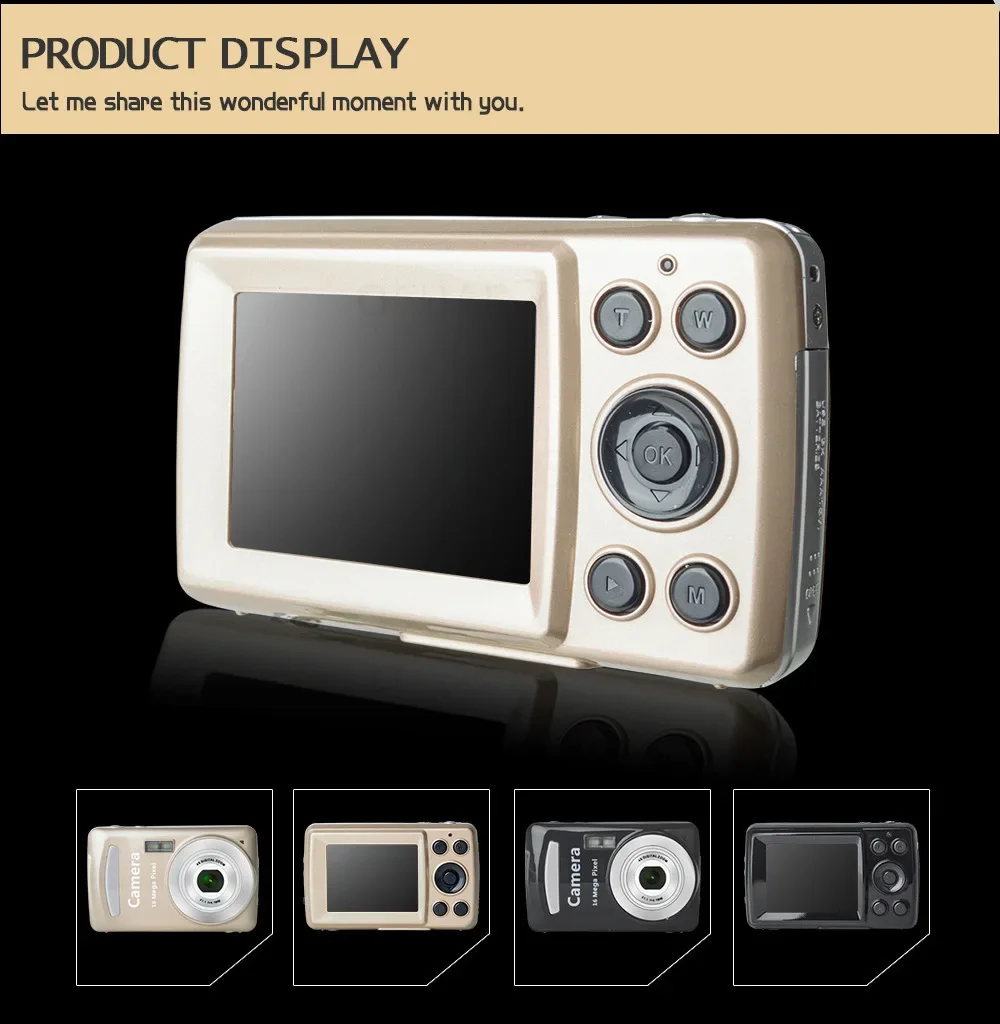 New1080P High-definition16 Megapixel Home Digital Camera, Fully Automatic Photog