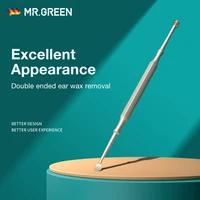 MR.GREEN Double Head Ear Wax Removal Ear Cleaner Double End Earwax Remover 360° Cleaning Ear Pick Stainless Steel Ear Care Tools 1