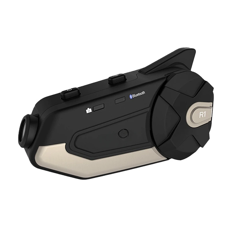 

R1 Universal Helmet Headset 1080P HD Camera Motorcycle HiFi WiFi Blue tooth 4.1 Video Snapshot BT wireless intercom
