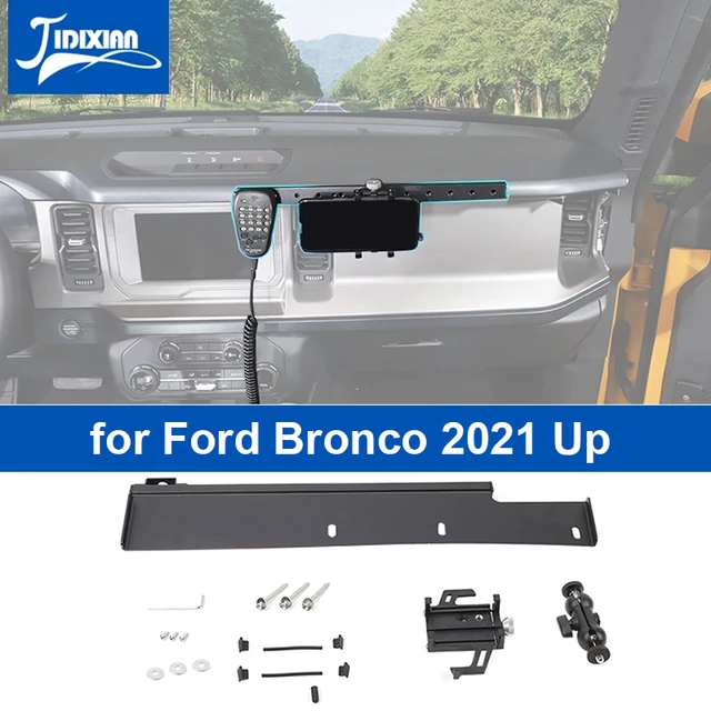 JIDIXIAN Car Center Console Mobile Phone Holder Expansion Rack Support Bracket  Rod for Ford Bronco 2021 2022 2023 2024 Up - AliExpress