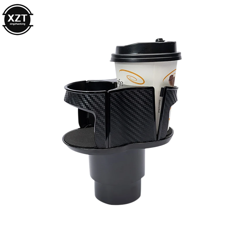 Voarge 2 portabicchieri neri per auto, in plastica, portabicchieri per auto, portabicchieri per auto, portabicchieri per bottiglie, caffè, thermos, lattine per bevande
