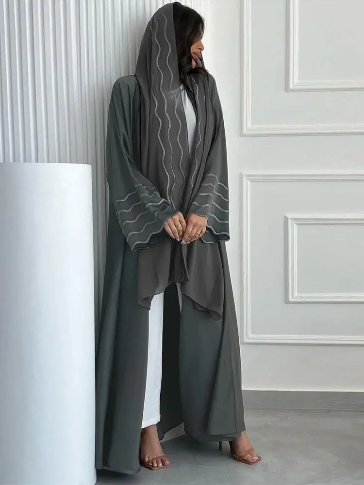Gray Kimono hijab