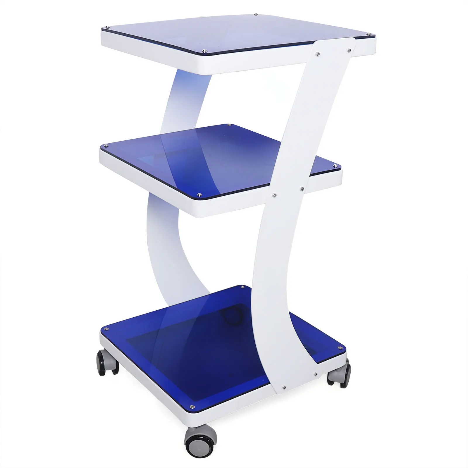 3 FLoors Beauty Cart Salon Trolley SPA Stand Multi-Functional Rack with Wheels for Machine Equipment storage rolling barber cart utility metal with wheels makeup trolley multi purpose rack trolley salon furniture