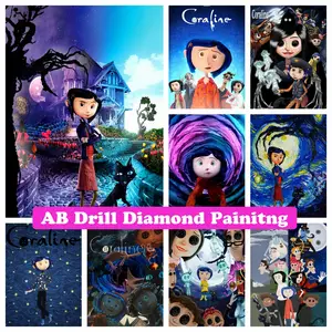 YBLM-196 5D Diy Diamond Painting, Coraline Diamond Painting, Round