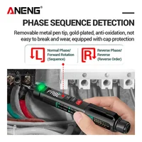 ANENG A3008 Digital 6000 Counts Intelligent Professional Multimeter Sensor Pen Tester Current Meter Non-Contact Voltmeter 2