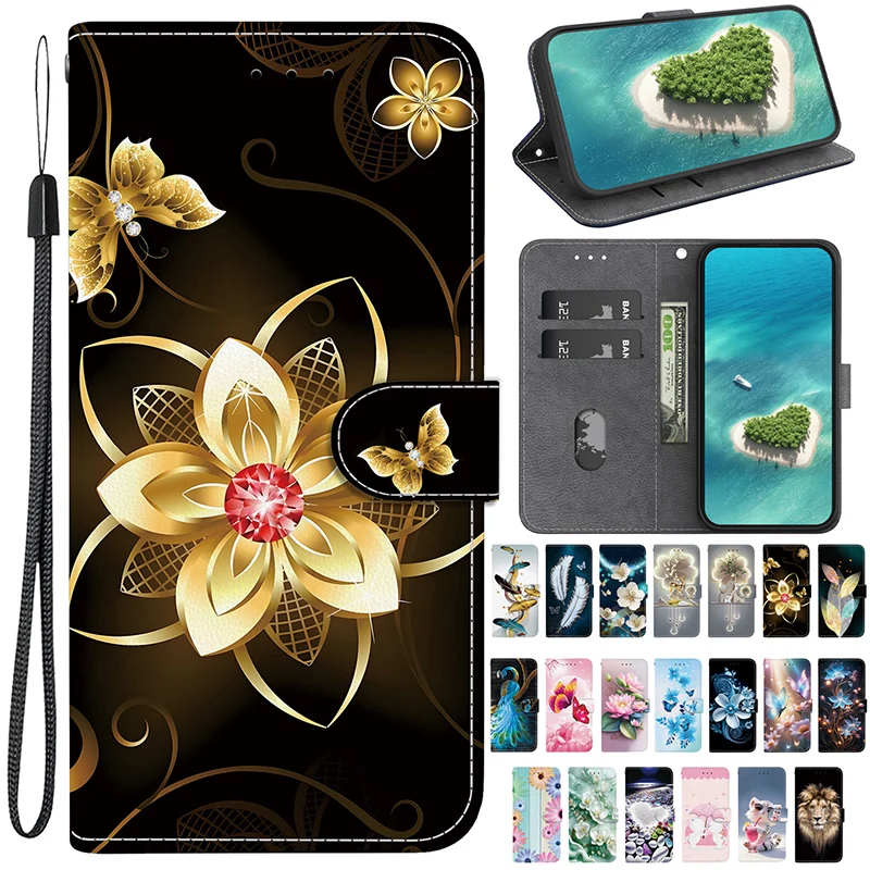Leather Wallet Phone Case with Card Slot Holder