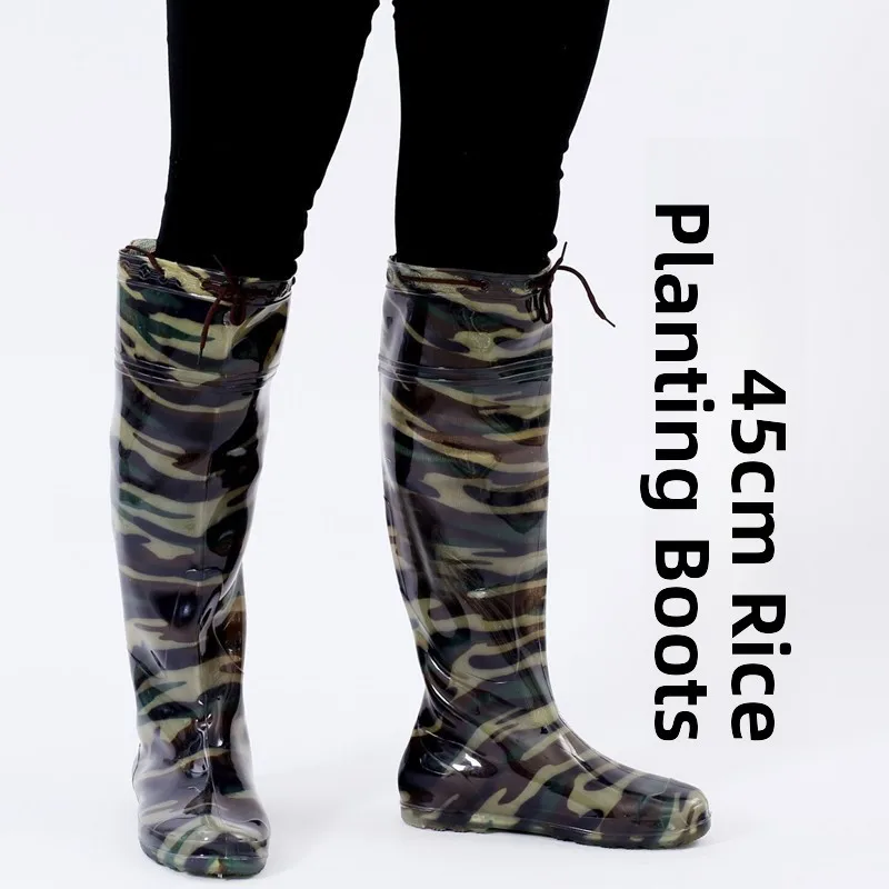 ex Long Rice Paddy Boots Soft Bot Water oes Lightweight Waterproof