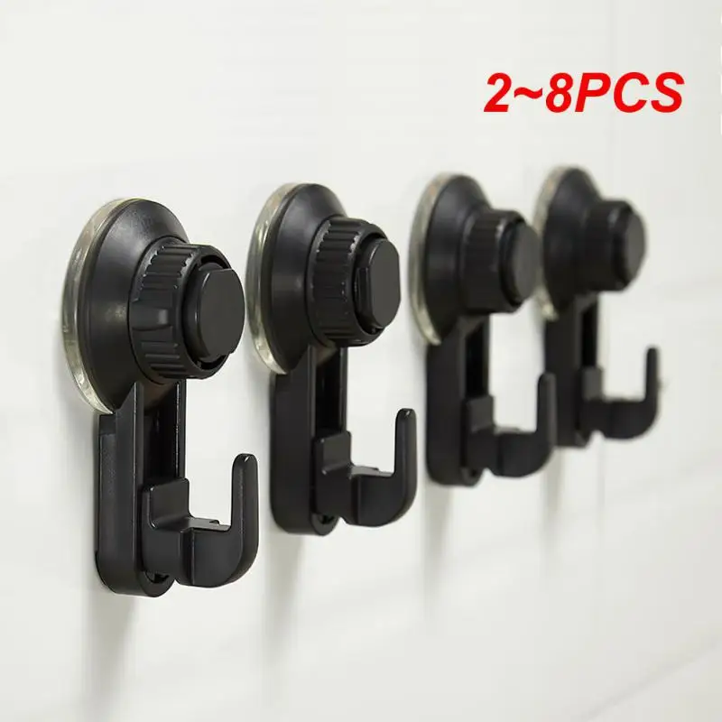 

2~8PCS Strong Vacuum Hook Holder Wall Heavy Load Waterproof Reusable Towel Kitchen Powerful Suction Cup Hook Bathroom