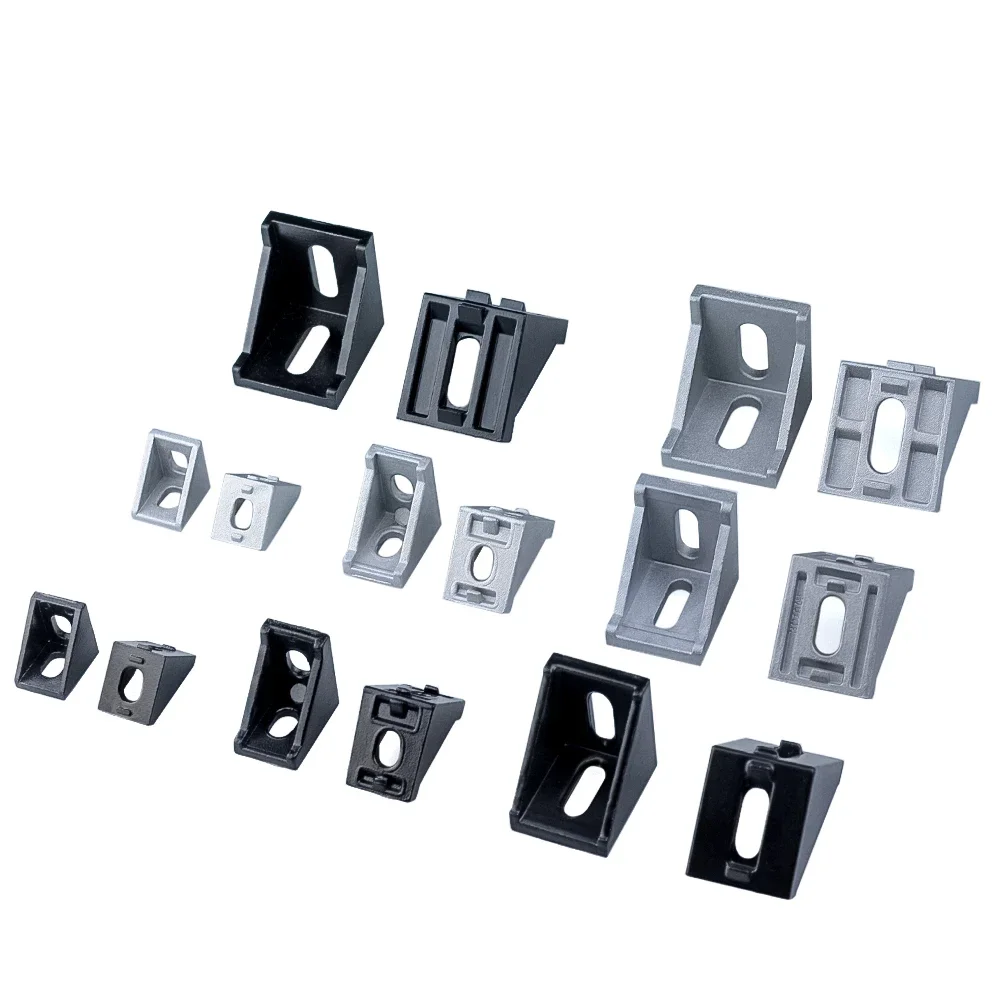20 ชิ้น Openbuilds มุมมุมอลูมิเนียมเชื่อมต่อวงเล็บ fastener 2020 3030 4040 4545 series อุตสาหกรรมโปรไฟล์อลูมิเนียม 1