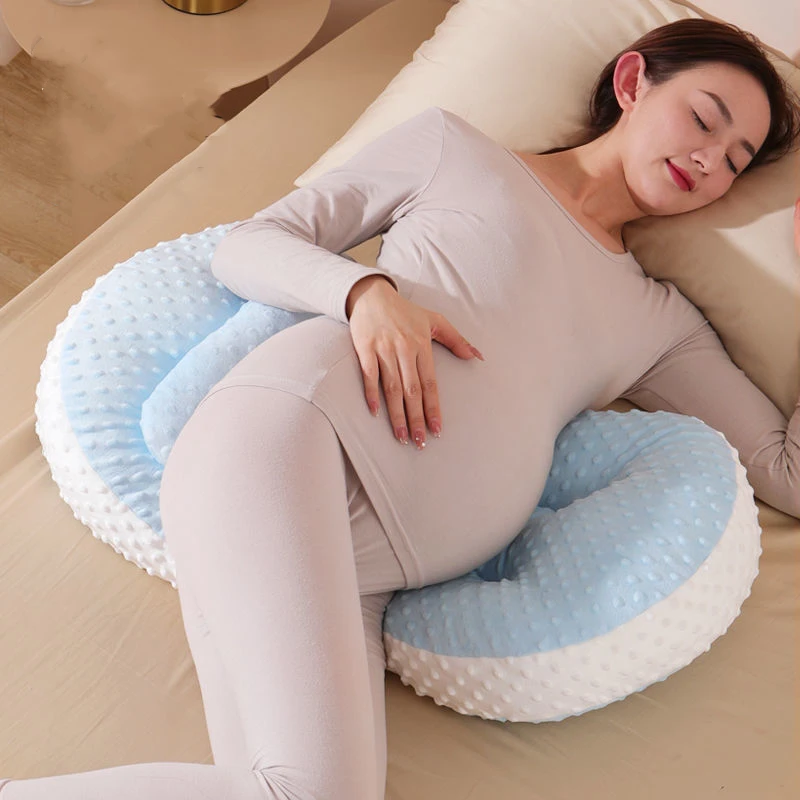 

Pregnant Women's Side Sleeping Waist Support Pillow U-shaped Maternity Back Cushion Multi-functional Pure Color Pregnancy Pillow