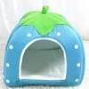 Strawberry Shape Cat Bed House Kennel Nest Sleeping Bag Puppy Pet For Small Dogs Sofa Mat Cushion Cat Pet Supplies Cama Gato 3