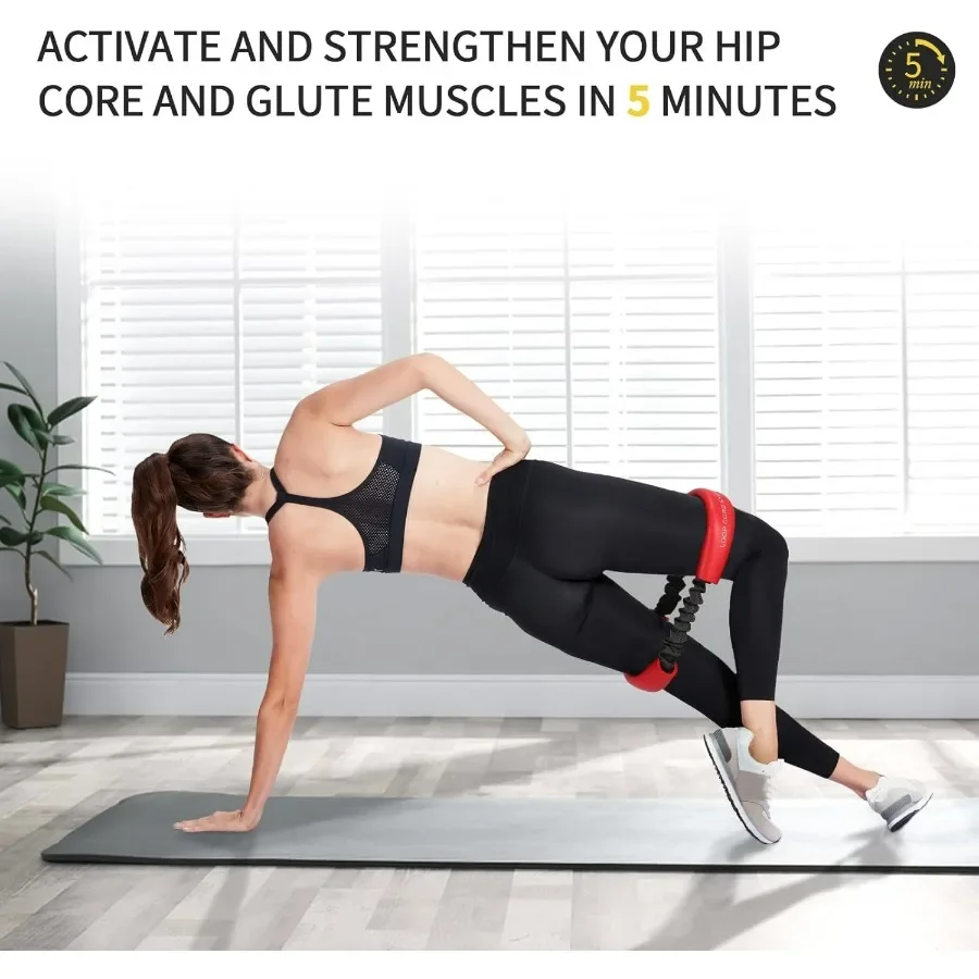 Hip & Core System, Resistance Loop to Stretch, Core Fitness Glute Workout Bands