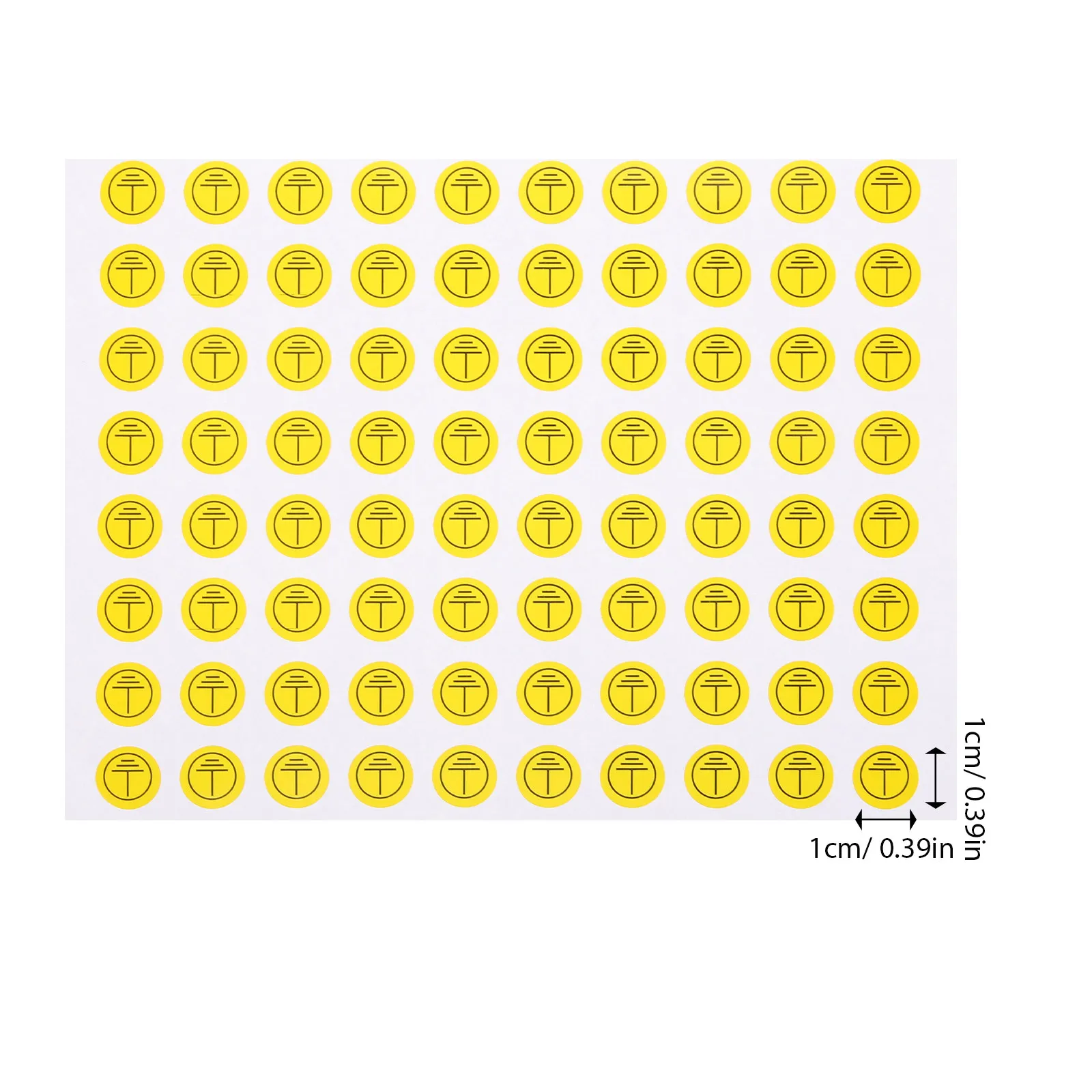 800Pcs 접지 기호 스티커 원형 전기 패널 경고 라벨 안전 식별 표시 접지 경고 라벨