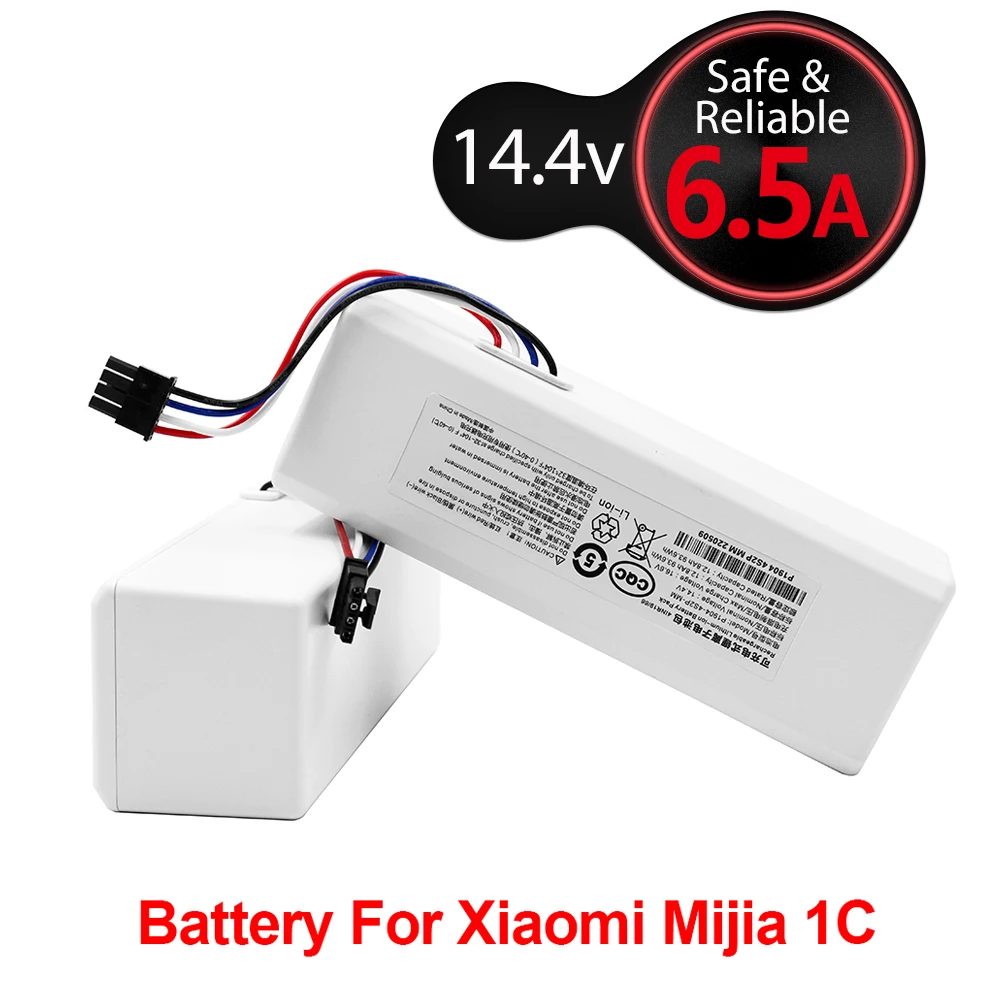 

14.4V Battery 5600mAh 6500mAh 12800mAh Robot Vacuum Cleaner 1C For Xiaomi Mijia STYTJ01ZHM