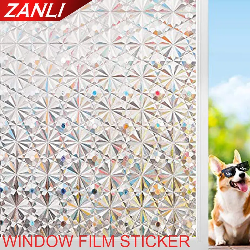 Security tape curtain removable transparent opaque anti-static window curtain bathroom living room office doors and Windows