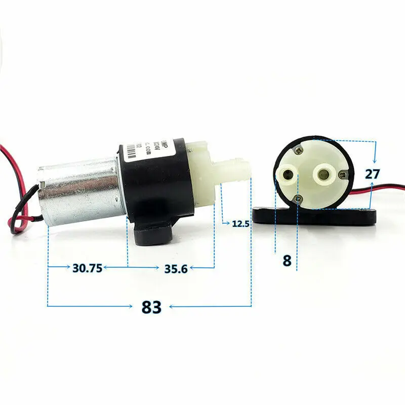 TCS JSB243827 DC 24V Micro 27mm 370 Motor Mini Water Pump Diaphragm Self Priming Pump Small Suction Pressure liquid transfer pump