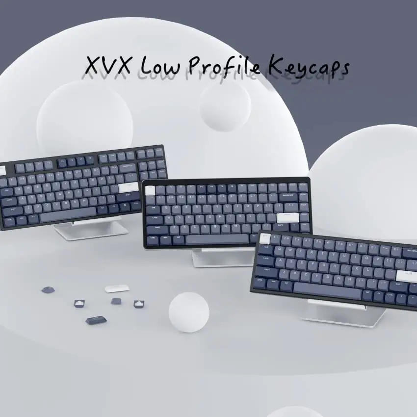 Xvx Horizon Magro Keycaps Pbt Perfil Baixo 144 Teclas 60 75 100 Gateron Switches Cereja mx Teclado Mecânico 144 Teclas - Imagem 3