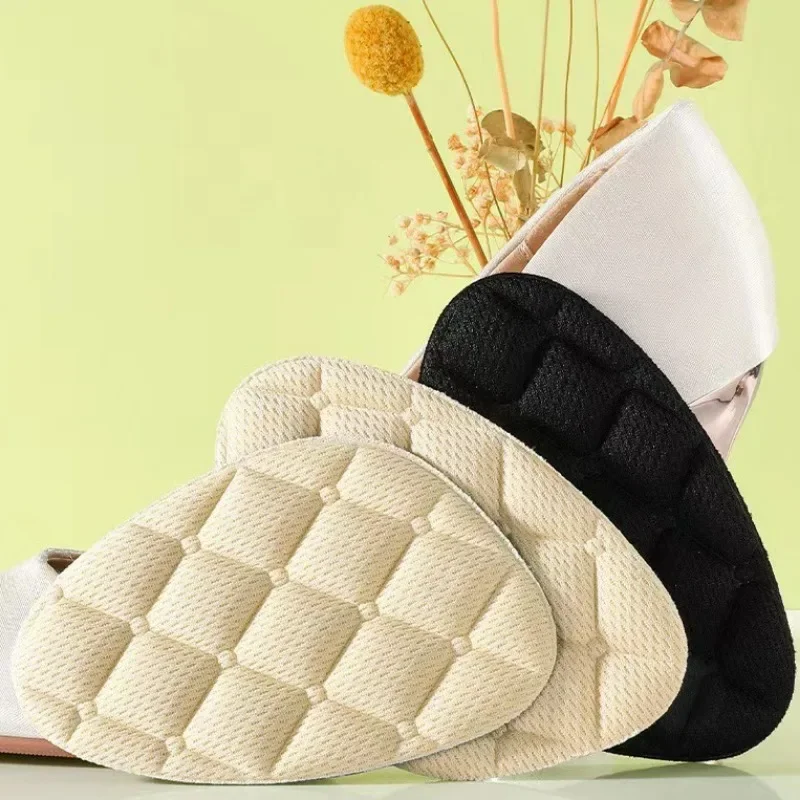 High Heels Non-slip Forefoot Pad Firmly Adhesive Half Insole Relieve Pressure Breathable Soft Foam Pads Reduce Shoe Size Inserts