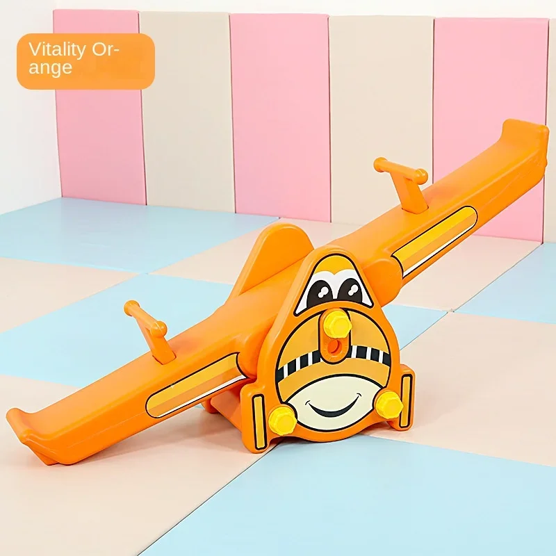 Children Double Rocker Seesaw Indoor Outdoor Toys Plane Seesaw