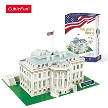 

CubicFun 3D Puzzles The White House Architecture Building Model Kits US Jigsaw Paper Craft Toys Small Gifts for Adults Kids