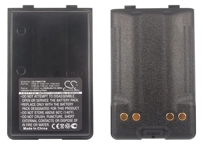 

Walkie-talkie Battery For Vertex & YAESU VX-168,VX170,VX180/180e,VX210/210A,VX-218,FNB-57,FNB-64/H,FNB-83/H,FNB-V57/H,FNB-V67Li