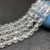 Fine AAAA 100% Natural Stone Faceted Rock Quartz Round Gemstone Spacer Beads For Jewelry Making DIY Bracelet Necklace 6/8/10MM 2