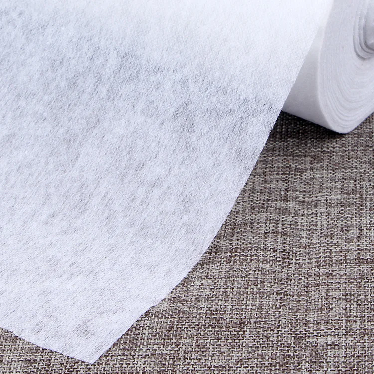 Description Picture 3 of item2 Meters Width 100cm White Black Non-woven Fabric Interlinings & Linings Iron On Sewing Patchwork Adhesive Single-sided