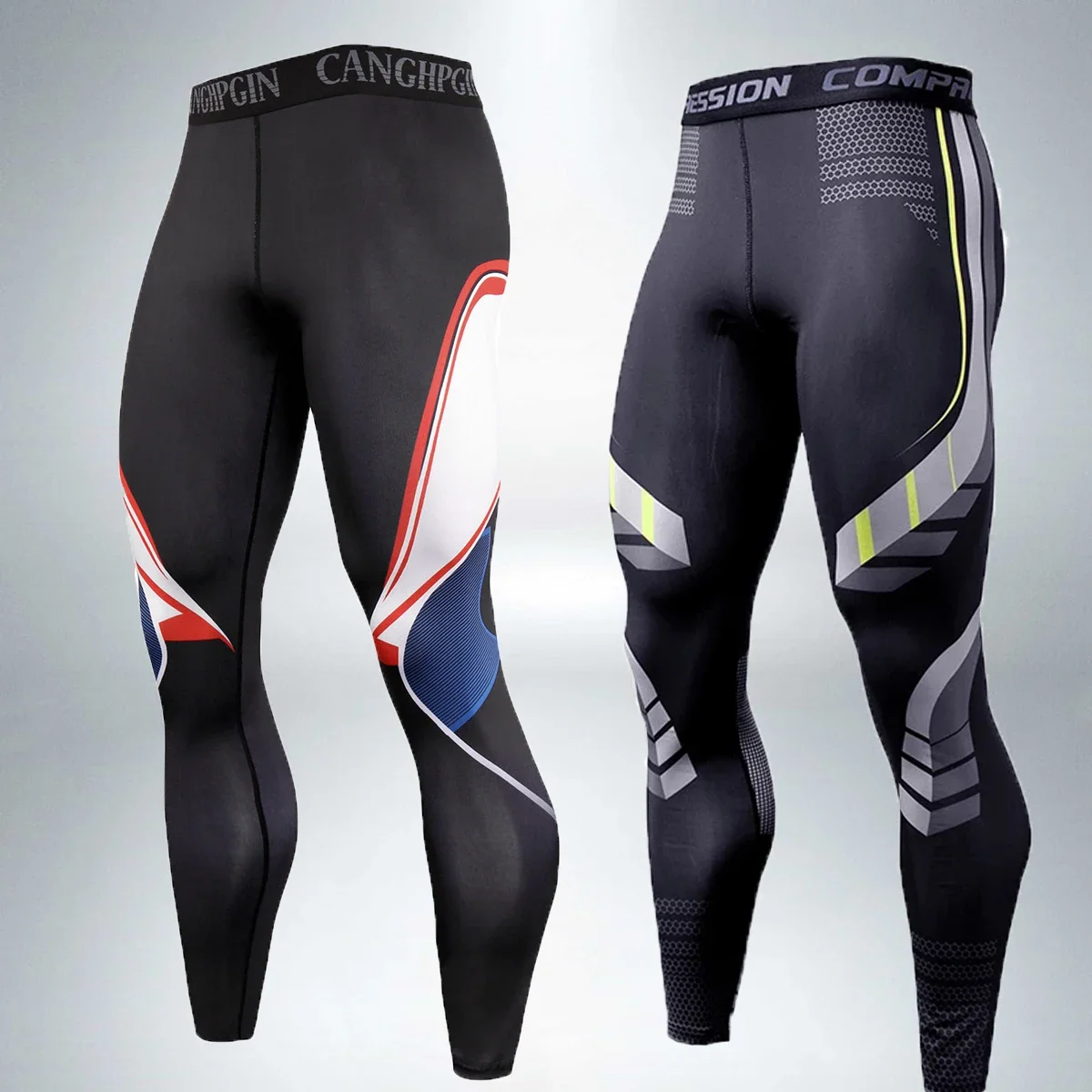 Compression Pants Men Gym Leggings Fitness Running Tights Men Quick Dry Skinny Sport Pants Workout Training Trousers Tights