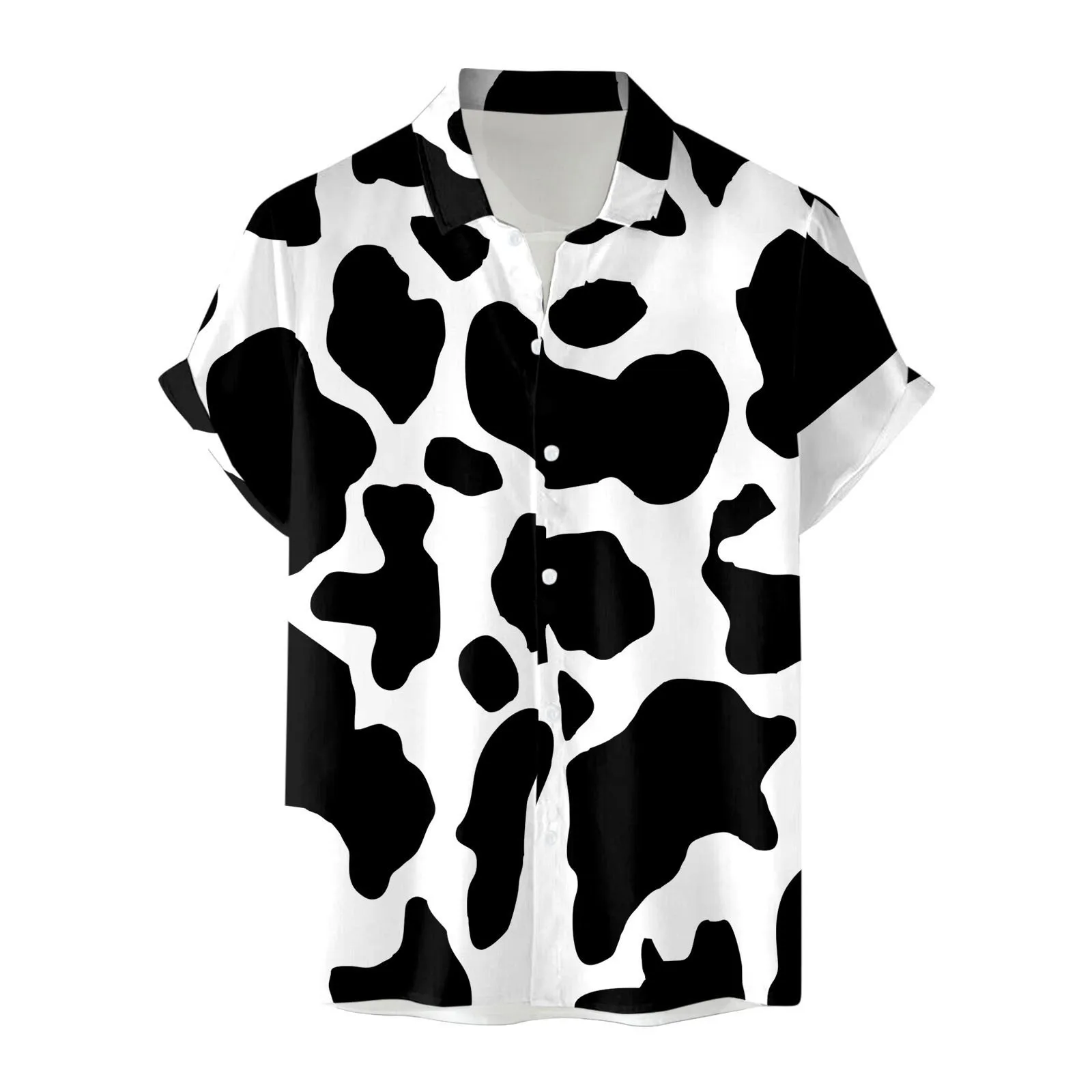 Milk-Cow-Print-Beach-Aloha-Shirts-Men-Summer-Loose-Fit-Short-Sleeve ...